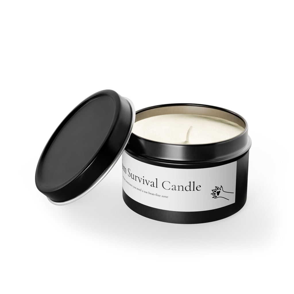 Cat Mum Survival Candle – Emotional Support Candle for Cat Lovers – Tin Candle