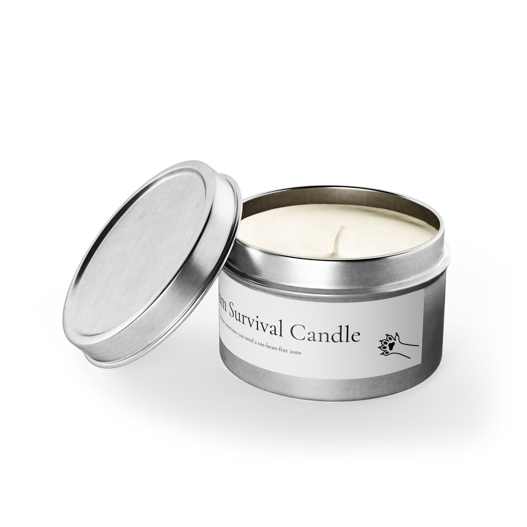 Cat Mum Survival Candle – Emotional Support Candle for Cat Lovers – Tin Candle