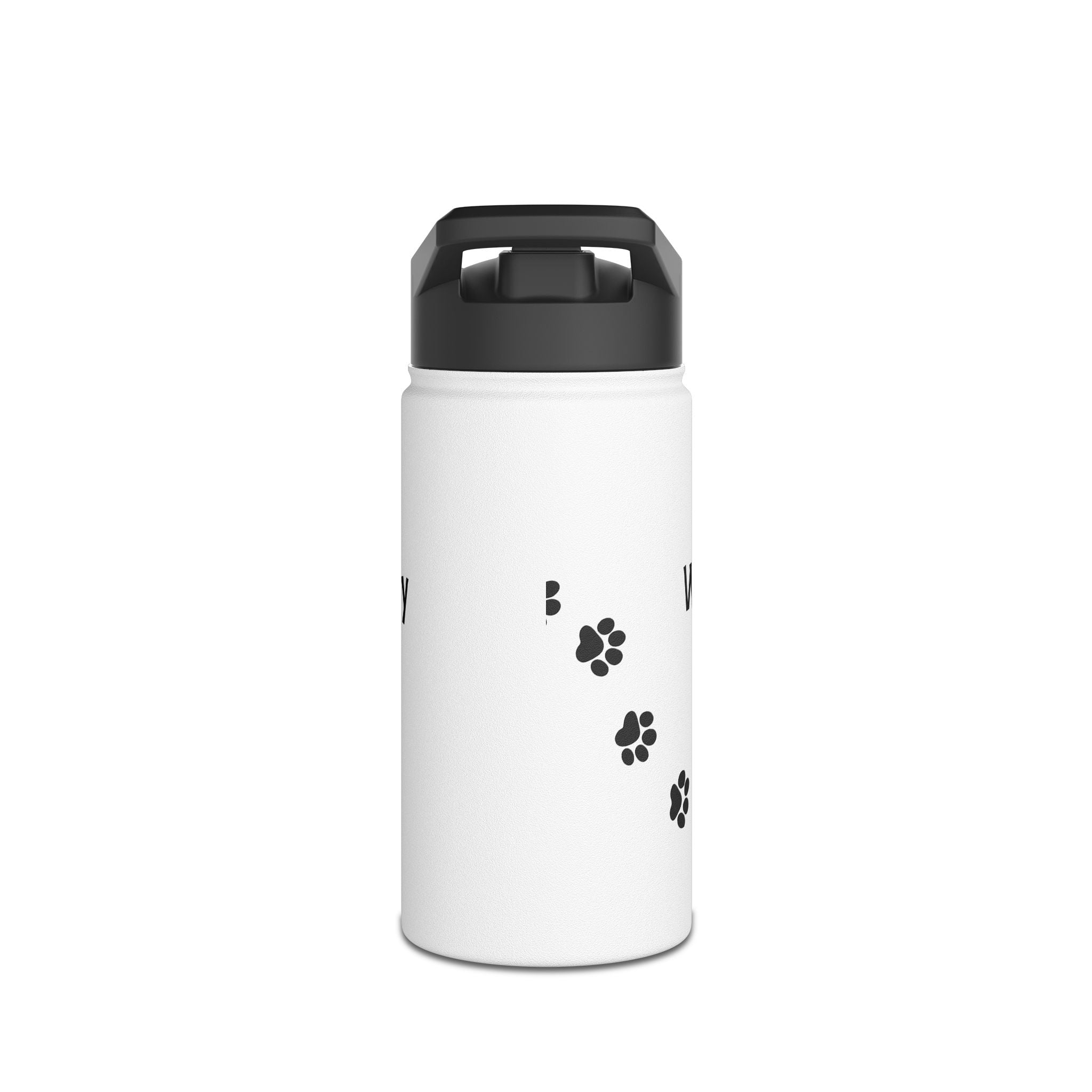 Cat Paw Water Bottle — “Will to Socialize: Empty” Funny Stainless Steel Insulated Bottle